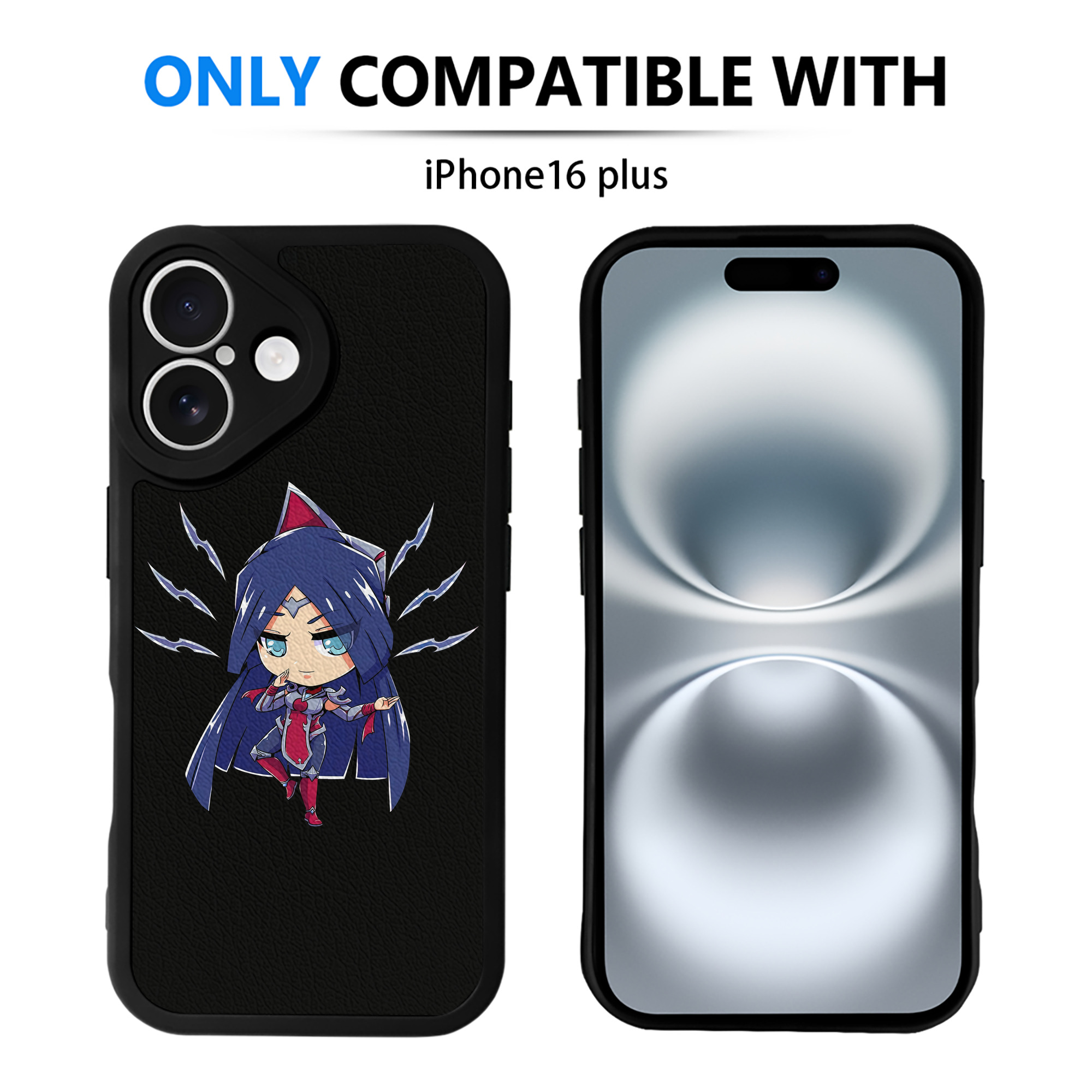 （画像用） リーグ・オブ・レジェンド League of Legends LOL 【iPhone 16シリーズ対応】シリコンスマホケース（レザー調） 材質：シリコン